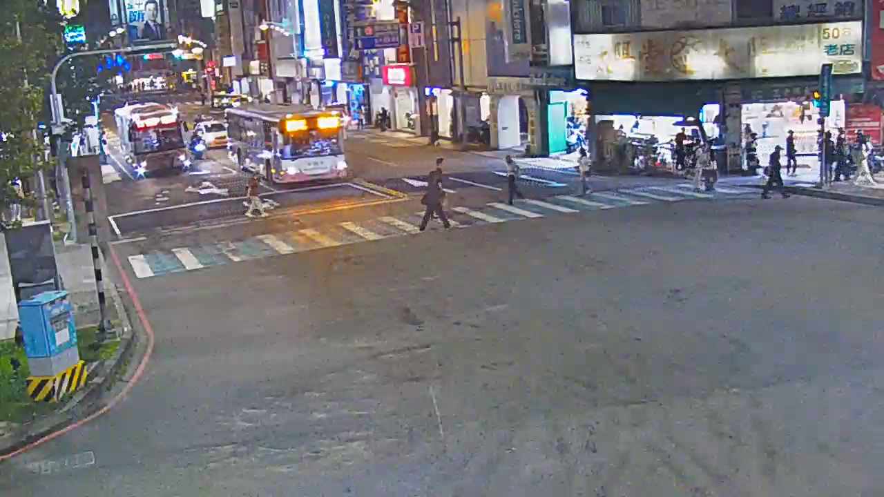 台灣大道/建國路(右側車流往文心路)