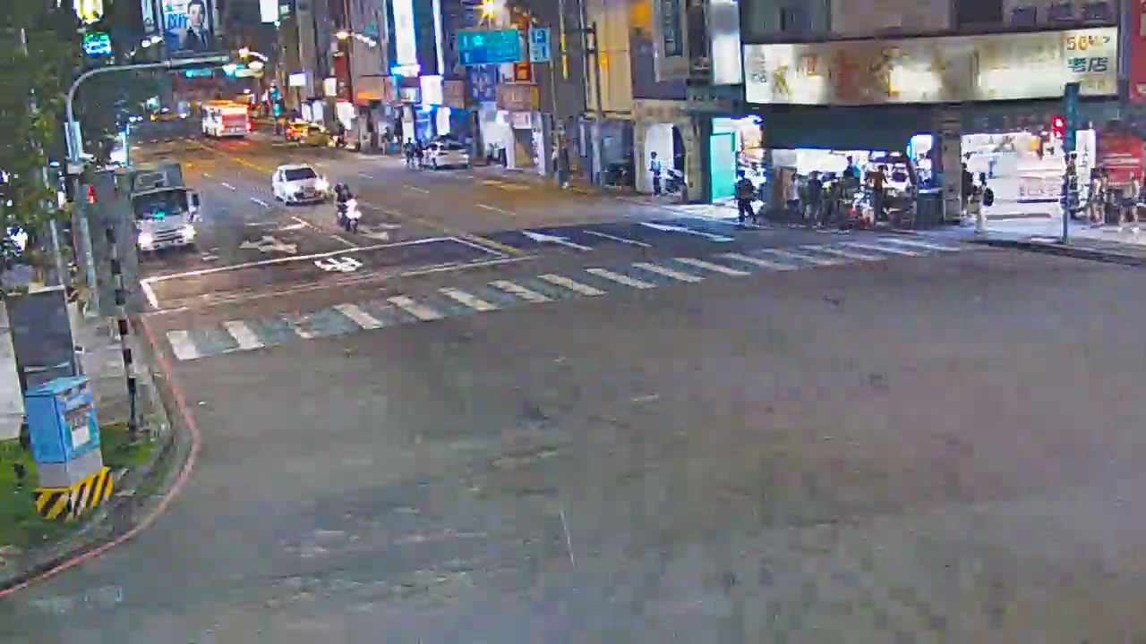 台灣大道/建國路(右側車流往文心路)