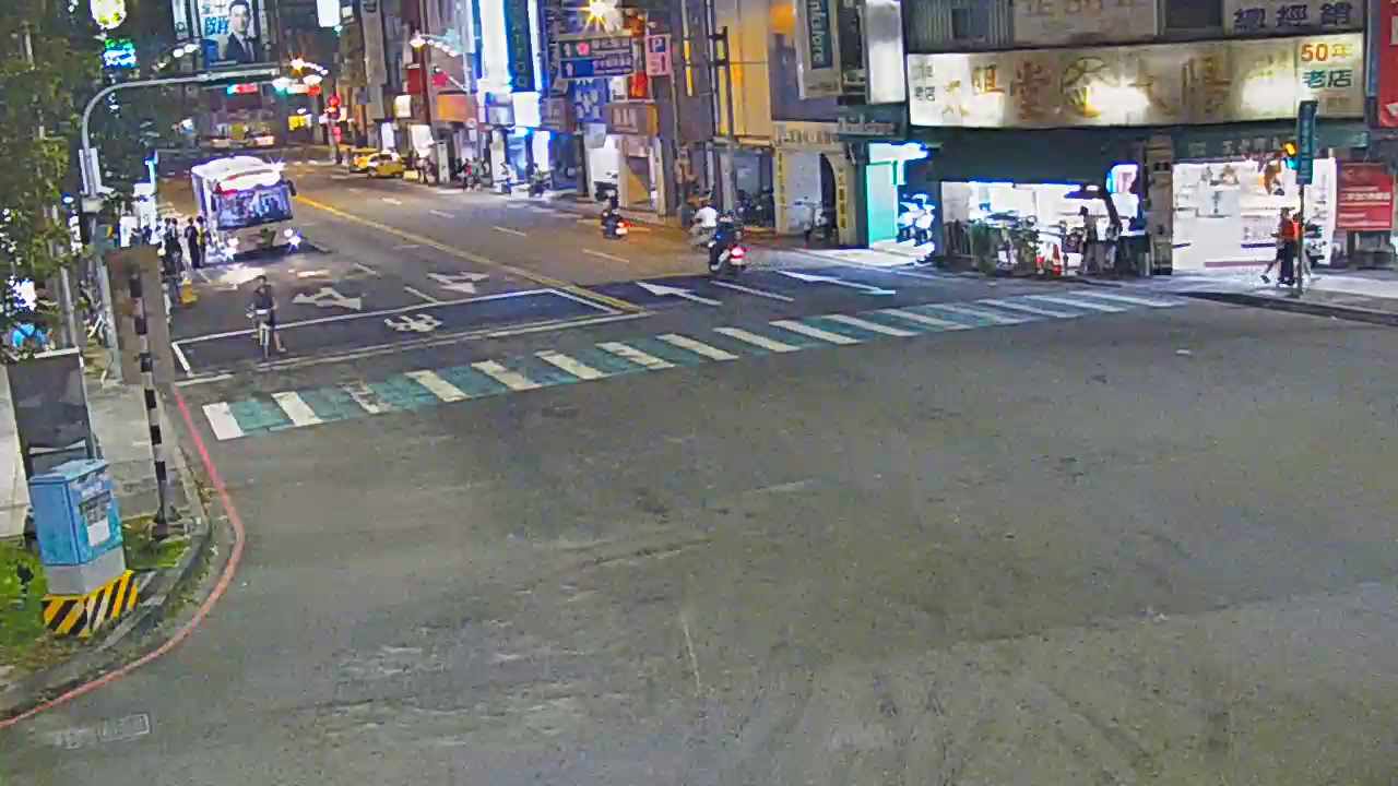 台灣大道/建國路(右側車流往文心路)
