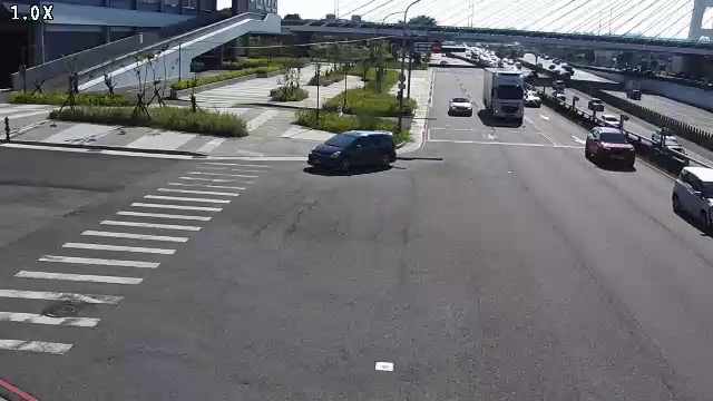 環中路/經貿路 (車流往中清路) Huanzhong Rd. /Jingmao Rd. (Right side Traffic flow to Zhongqing Rd.)