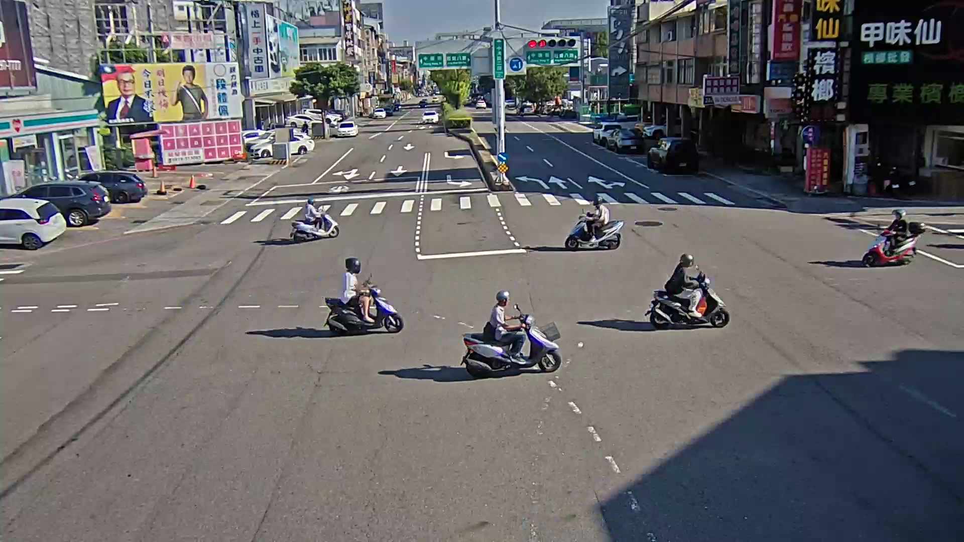 中清路/經貿八路(右側車流往文心路)